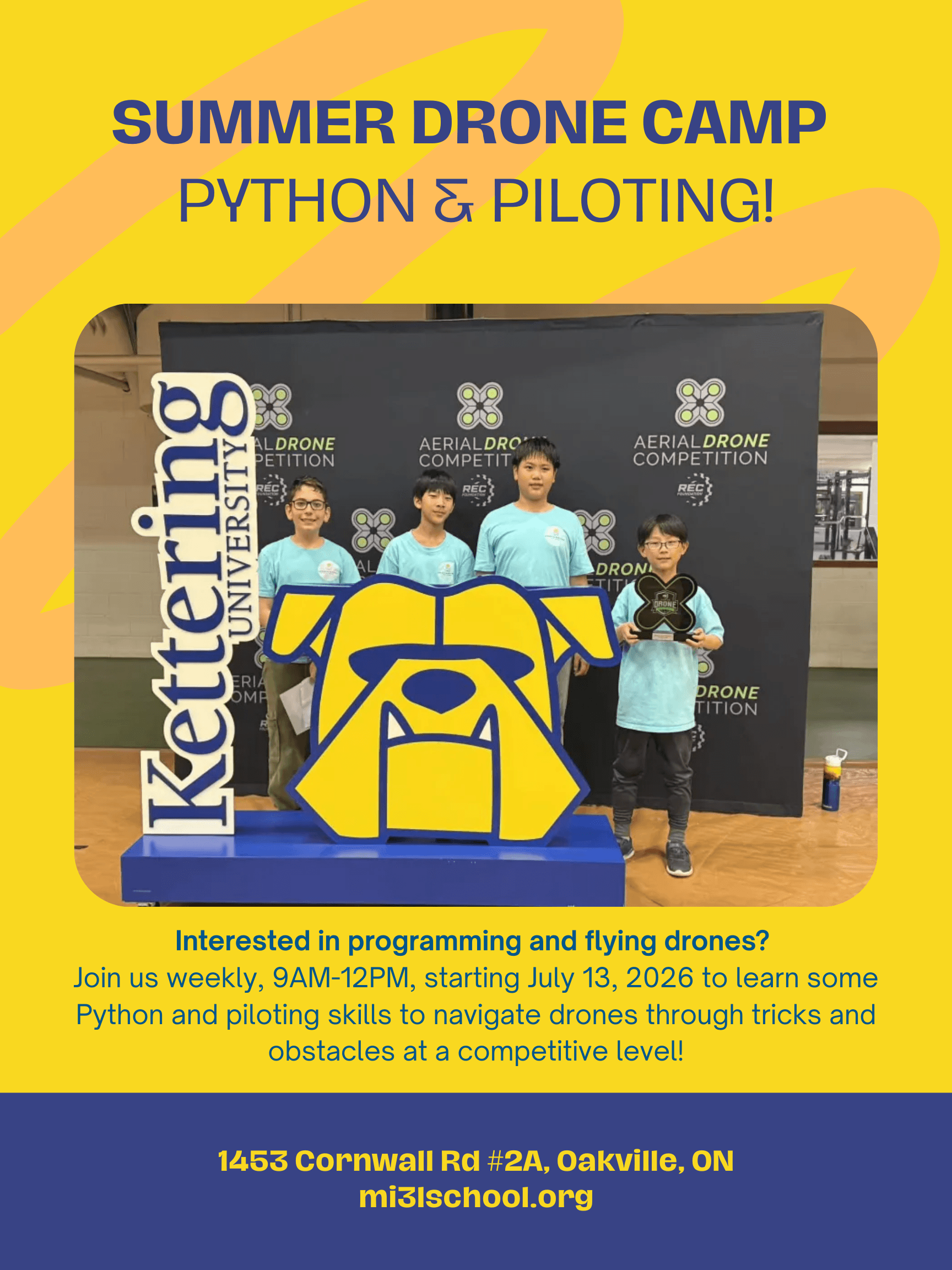 Aerial Drone Summer Camp Flyer